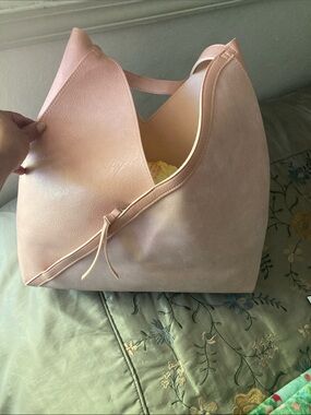 Ulta Beauty Light Pink Slouchy Tote Handbag